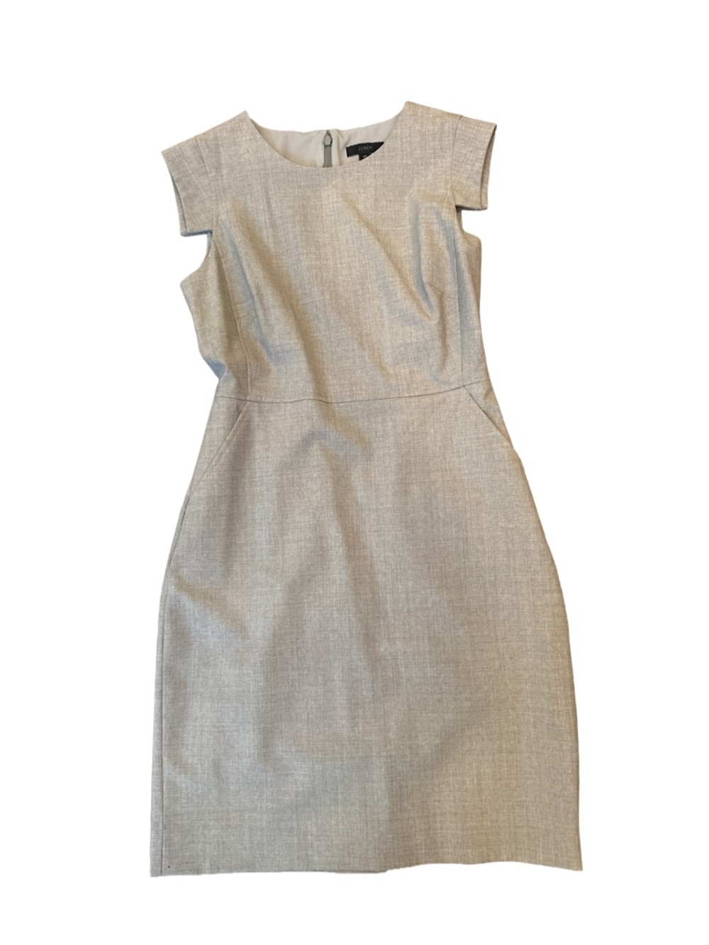 J. Crew Suiting Wool Blend Gray Dress Career Office Business Casual Size 4P